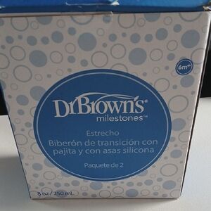Dr. Brown's Milestones Transition Bottle Set - Blue & White